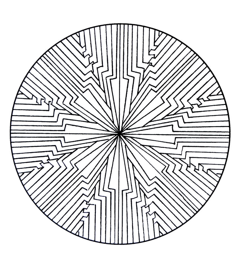 Coloriage Free Mandala To Color Harmonia - Mandala à imprimer